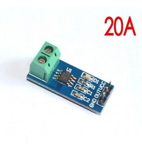 Sensor De Corriente 20 A Acs712 Acs712elc-20a Hall Arduino