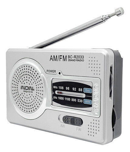 Auriculares Radio Fm Am Bc-r2033 Mini Indin Portable