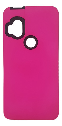 Funda Estuche Rígido Antigolpe Para Motorola Onehyper Fucsia