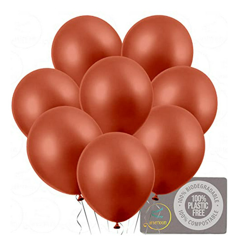 Globos Biodegradables Afterloon® Perlados Rojos 24uds