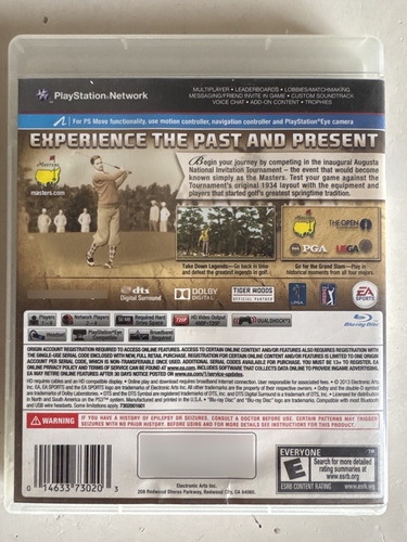 Masters Historic Edition Pga Tour 14 - Juego De Ps3 (Usado)