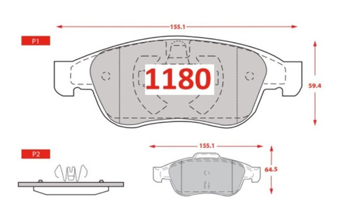 Pastillas Delanteras Renault Fluence 2.0- 16val Del 2012