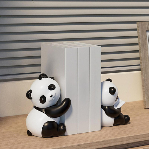 Panda Bookends Estatuas Resin Animal Estatuillas Lindas
