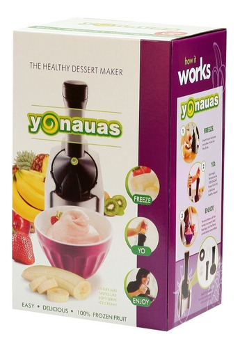 Imagen 2 de 9 de Maquina De Helado Frutal Tipo Yogurt Frozen Yoghurt Ml 1116