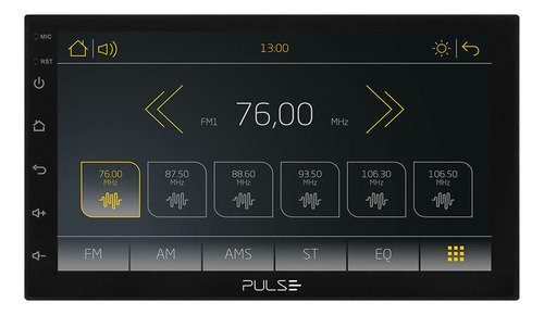 Central Multimedia Receiver 7" com Espelhamento e Bluetooth Touch Screen - Ps01mm Cor Preto
