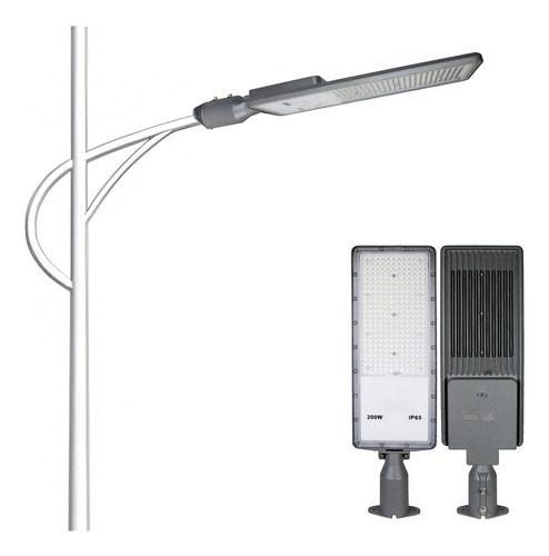 Lampara Suburbana Led 200w C/fotocelda Vialidades Calles