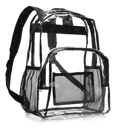 Mochila Escolar Amazon Basics, Transparente