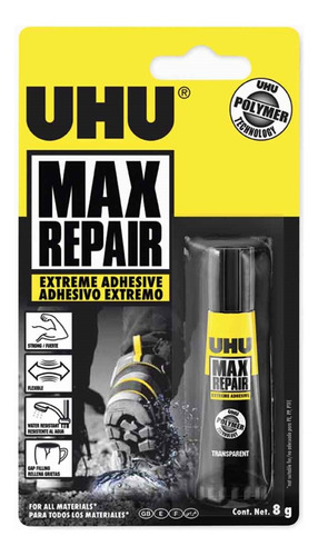 Adhesivo Uhu Max Repair 8 Gr