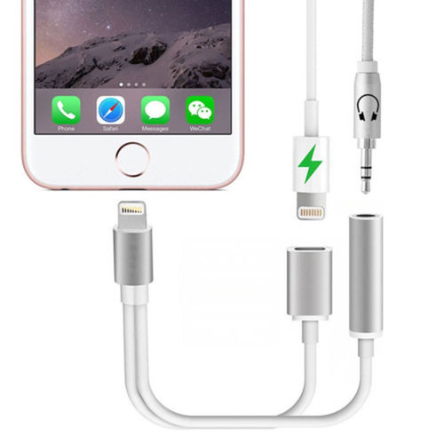 Adaptador De Carga Y Audio Goopro Para iPhone 7/7 Plus