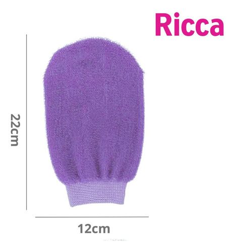 Luva Esfoliante Ricca Remoção De Células Mortas Limpeza