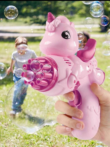 Pistola De Burbujas A Pila Unicornio. Gran Canal.