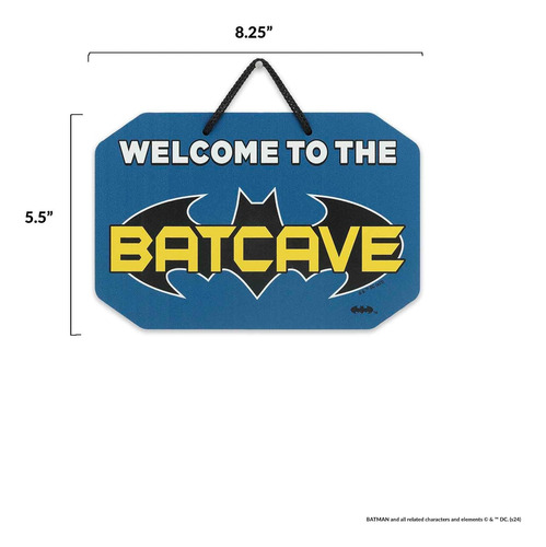 Letrero Metálico Retro De Batman Para Habitación O Sala De C