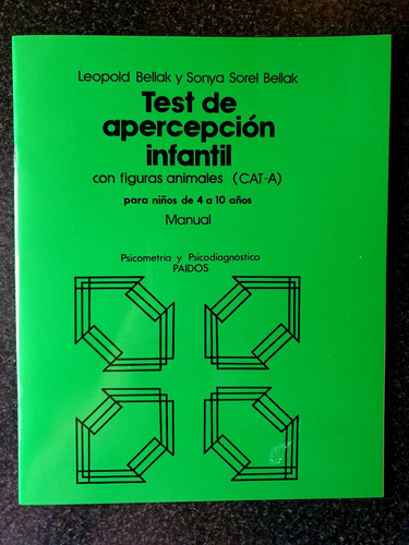 Test De Relaciones Objetales Y Test De Apercepcion Infantil (Usado)