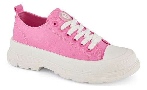 Zapatos Urbano 08523xpr Suela Amortiguador Rosa Ojal Metal