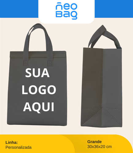 100 Sacolas Térmicas Com Personalização Exclusiva