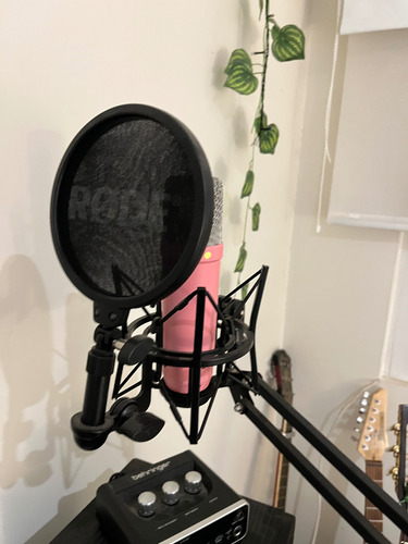 Rode Nt1 Signature Series Rosado Con Accesorios + Atril (Usado)