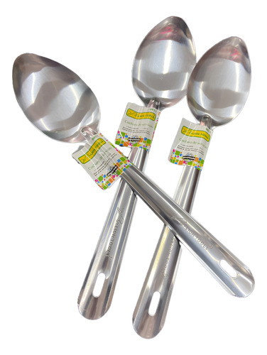 Set Cuchara De Servicio 12 Pzas Acero Inoxidable 30 Cm