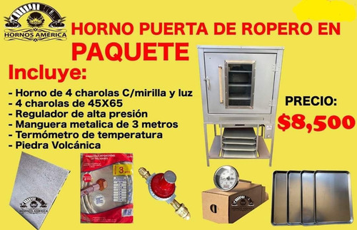 Horno De 4 Charolas Puerta De Ropero (Usado)