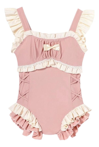 Traje De Baño Para Niñas, Ropa Infantil Transpirable Con Vol