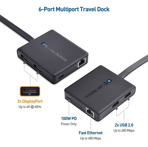 Concentrador Thunderbolt 4 Usb C /dp 4k Dual - Rj45 -