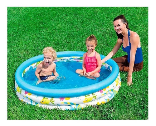 Imagen 3 de 5 de Pileta Inflable Bestway Coral Kids 122cm X 25cm Bebe En Mca