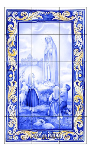  Quadro Nossa Senhora De Fátima 60x100 Azulejo Portugues