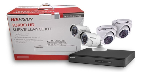 Cctv Kit Hikvision 4ch Dvr 4cam  Dd 1tb 1080p Profesional