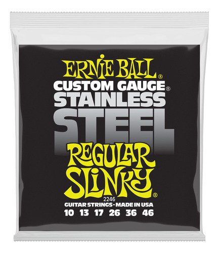 Cuerdas Ernie Ball 2246 Stainless Steel Regular Slinky 10-46