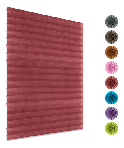 Cortinas Plisadas Autoadhesivas Para Baño Y Balcón, Half-lig
