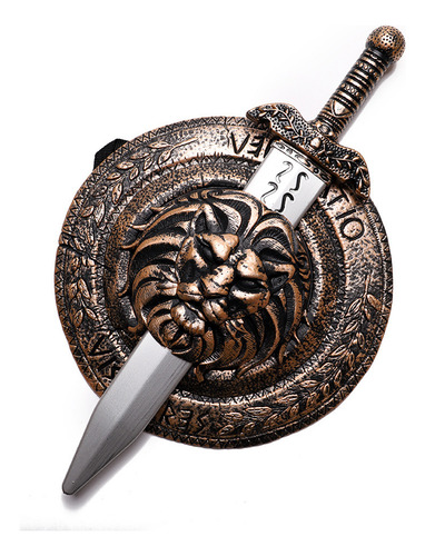 Escudo Y Espada De 12 Pulgadas, Set De Cosplay Espartano