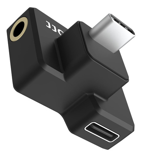 Adaptador De Micrfono Dual Usb-c De 0.138in Para Carga De Ac