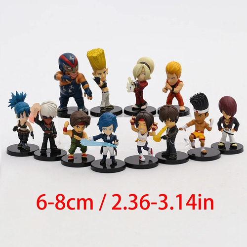 Set De 12 Figuras The King Of Fighters Kyo, Yuri, Joe, Etc.