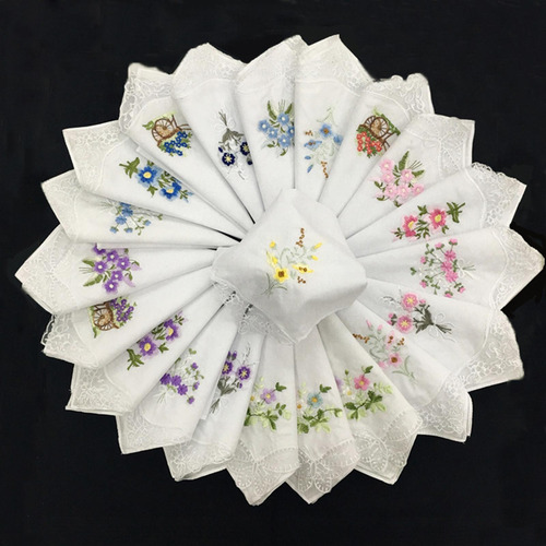 2 De Encaje De Con De Flores Para Mujer, Lavable,
