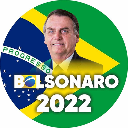 Adesivos Bolsonaro 2022 Praguinha 8x8cm Kit C/50 Mod1