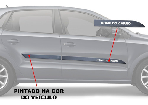 Friso Lateral Gm Onix Vermelho Carmim Alto Relevo 2020 2021