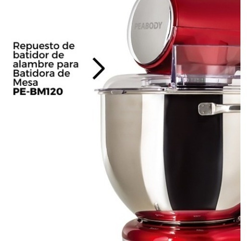 Imagen 3 de 4 de Batidor De Alambre Para Batidora De Mesa Peabody Reforzado