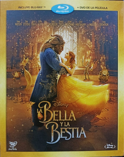 La Bella Y La Bestia Blu Ray + Dvd Pelicula Nuevo  Slipcover
