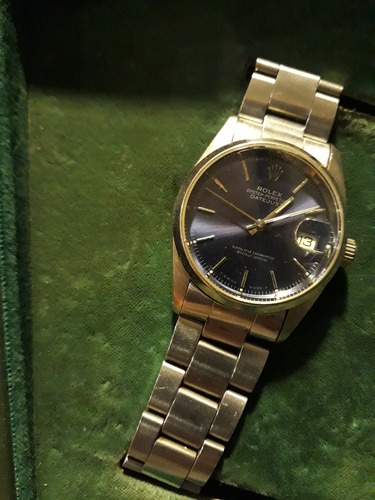 Rolex Repro.date 115200 34mm Plateado Azul Azul (Usado)