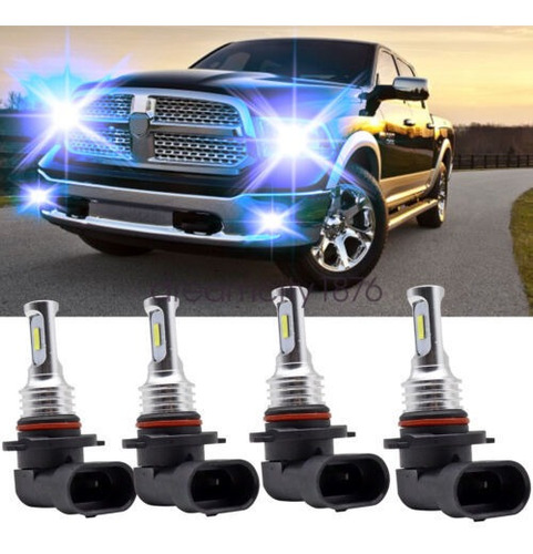 4x 9005 9006 Led Headlight Bulbs Combo Hi-low Beam 55w 8 Dcy