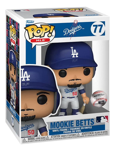 Funko Pop Mlb: Dodgers - Mookie Betts 77   B4u