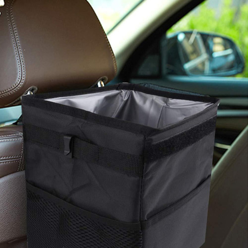 Cubo De Basura Para Coche Con Tapa, Contenedor De Basura,