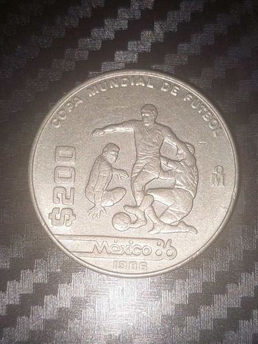 Moneda Del Mundial De Fútbol 200 Pesos Mexicanos 1986