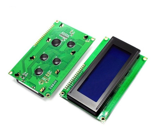 Mgsystem Lcd 2004 20x4 Lcd2004 Hd44780 Azul Arduino Avr Pic