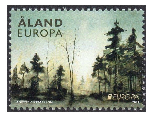 2011 Europa- Cuidado Bosques- Aland Finlandia (sello) Mint