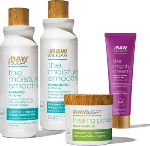 Raw Sugar Set De Para El Cuidado Del Cabello 4 Pzas