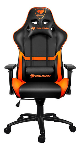 Silla Gamer Cougar Armor Negro/ Naranja Hasta 120 Kg Pcm