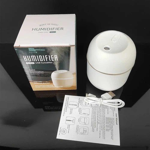 Humidificador Difusor De Aromas Usb Con Luz + Esencia