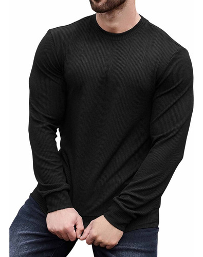 Sueter Hombre Camiseta Informal De Manga Larga Para Hombre