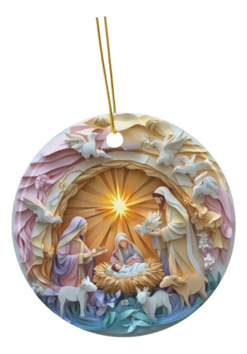 Fs 2 Adorno Para De Navidad, Pequeño Colgante De Nacimiento