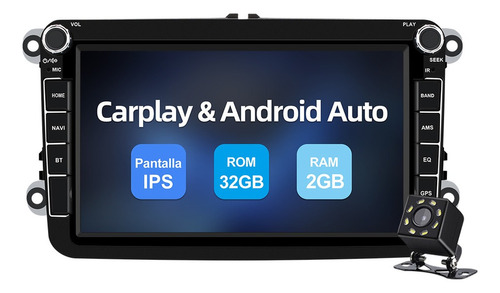 Estéreo 2+32g Carplay Para Vw Polo Vento Bora Golf Jetta Mk6 .